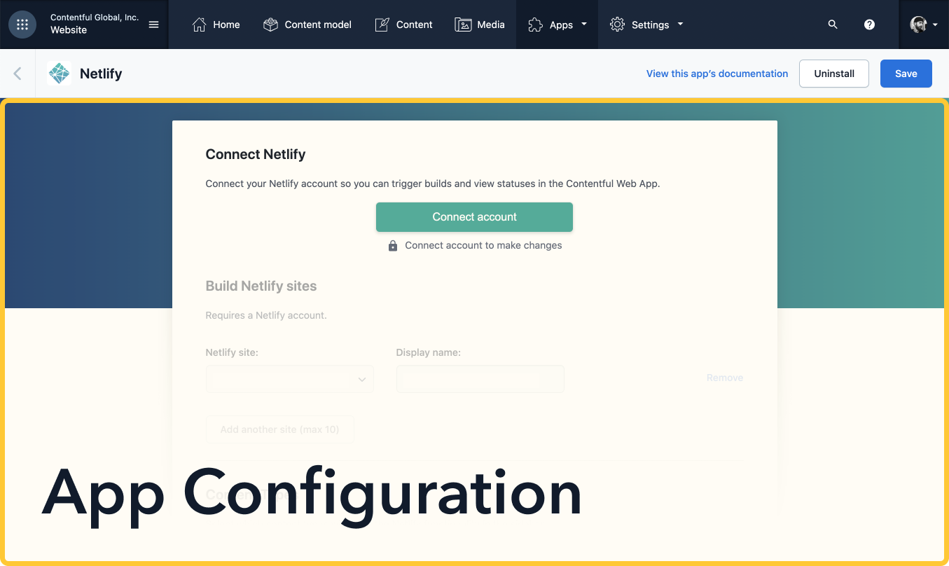 Configuration location