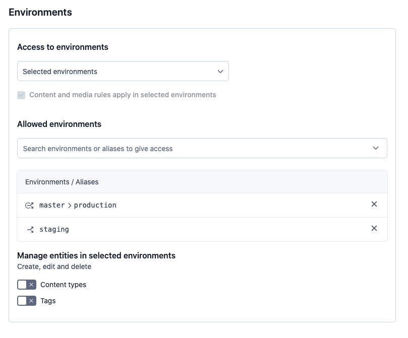 Manage access to environments tutorial 2 image